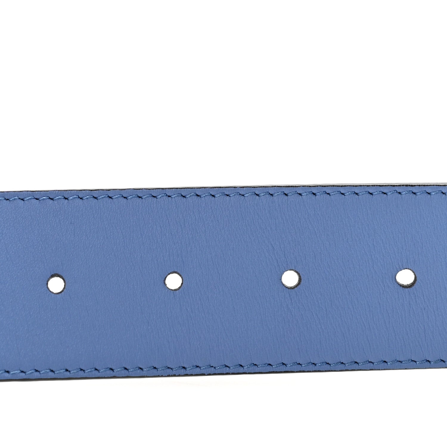 Gucci Calfskin Double G 40mm Belt 90 36 Clear Sky Blue 3 of 8
