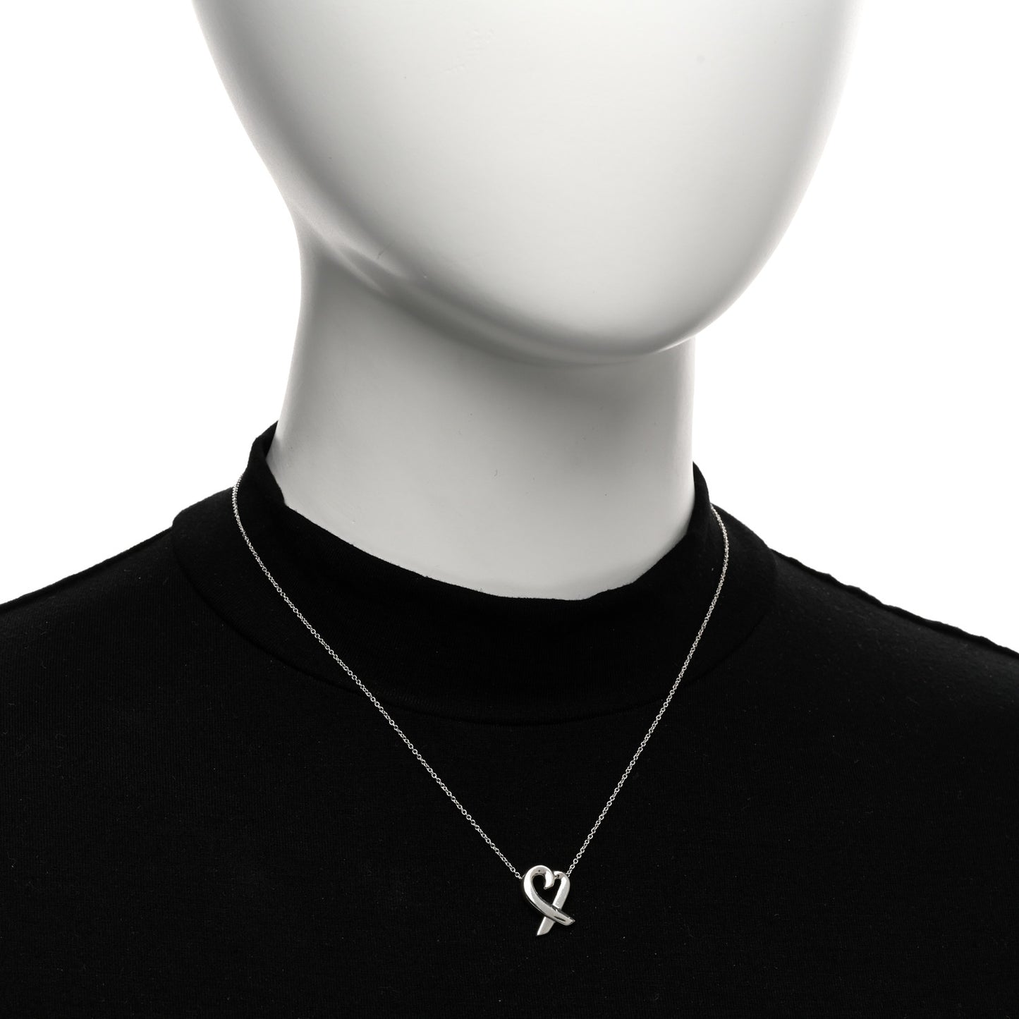 Sterling Silver Small Paloma Picasso Loving Heart Pendant Necklace