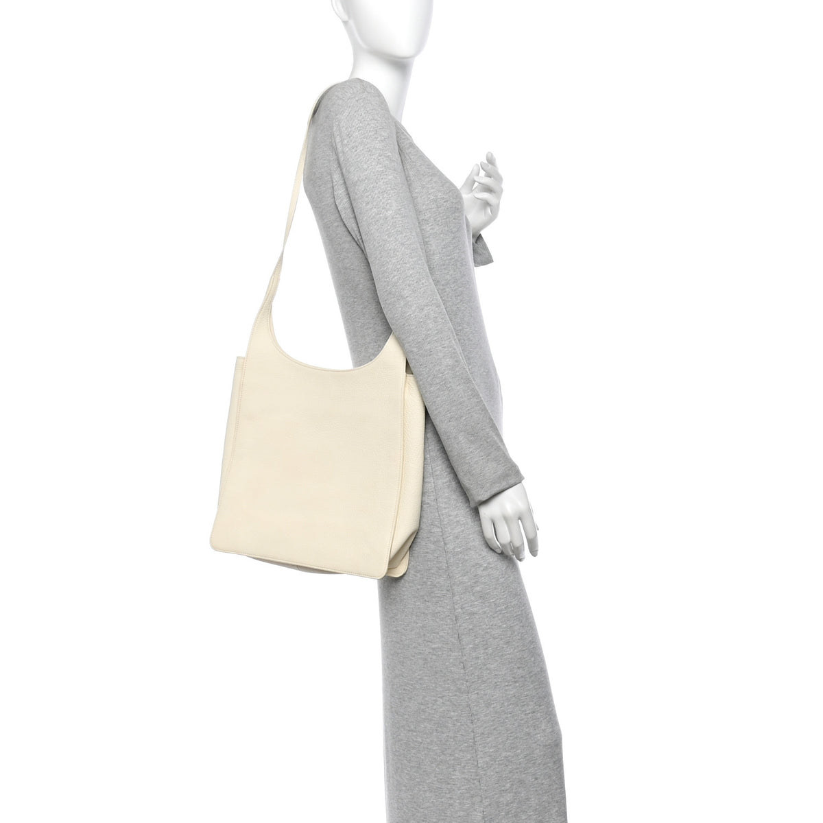 The Row Grained Calfskin Jules Bag Milk 3 of 19