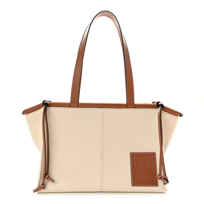 Loewe Canvas Calfskin Cushion Tote Beige 1 of 11