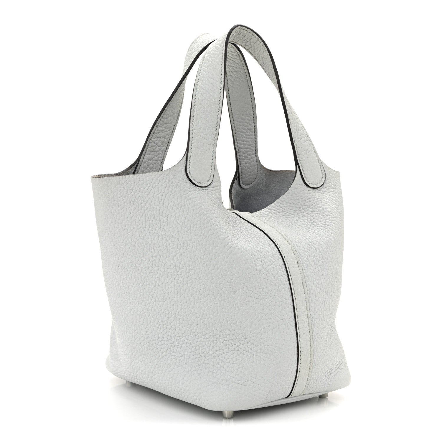 Hermes Taurillon Clemence Picotin Lock 18 PM Bleu Pale 3 of 12