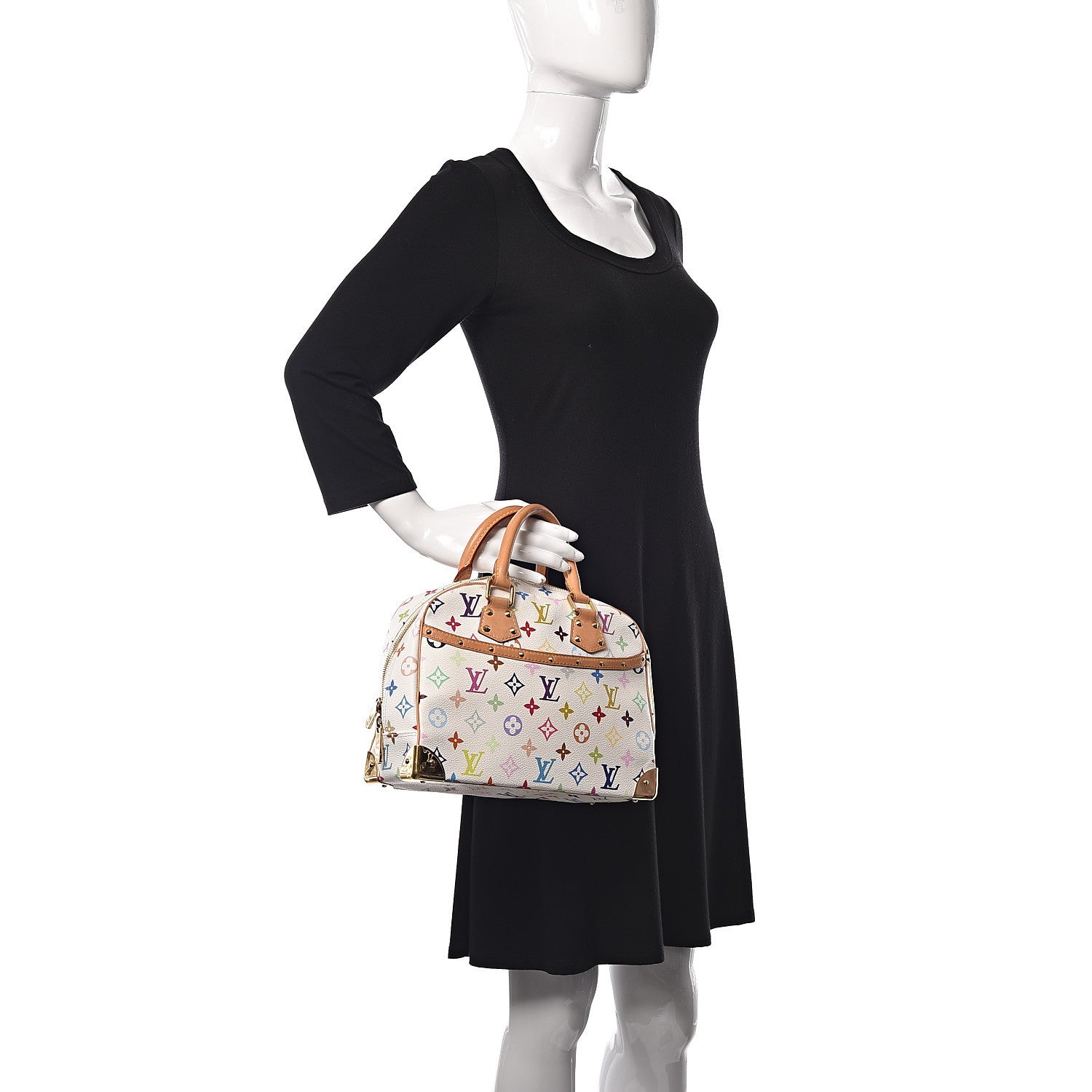 Louis Vuitton Monogram Multicolor Trouville White 2 of 9