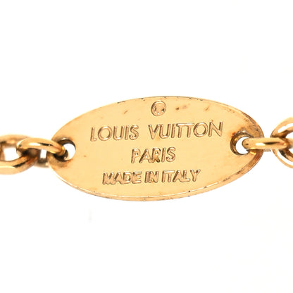 Louis Vuitton Monogram Charms Necklace Gold 5 of 6