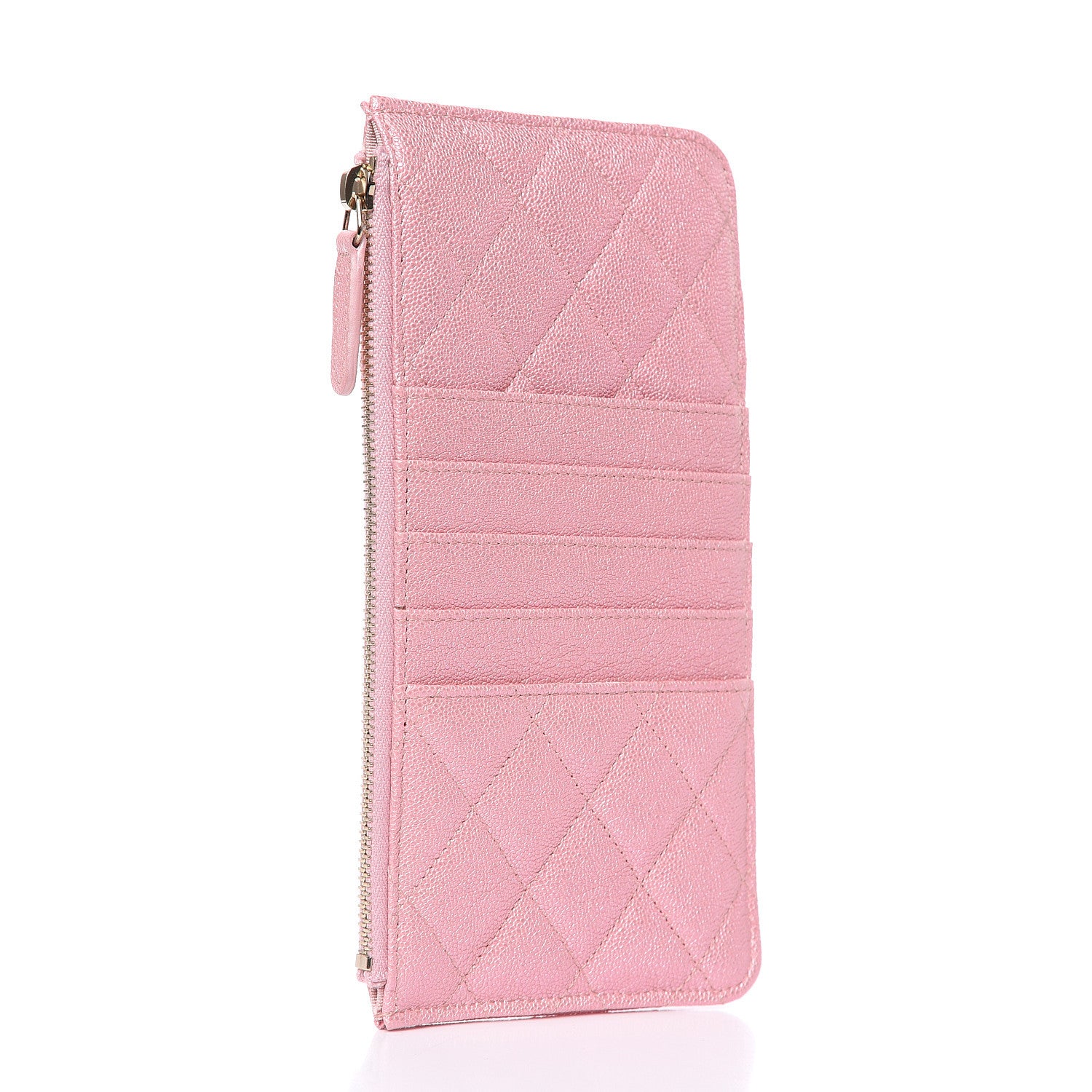 Chanel Iridescent Caviar Quilted Classic iPhone Pouch Rose Pink 3 of 7