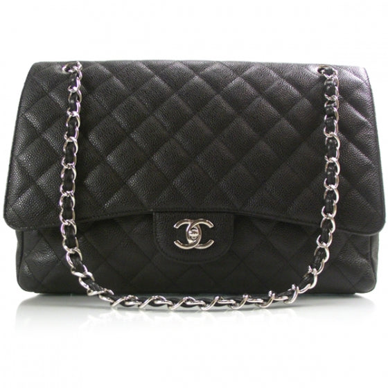 Caviar Maxi Flap Black