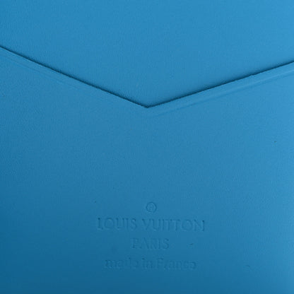 Louis Vuitton Taurillon Monogram Pocket Organizer Turquoise 6 of 8