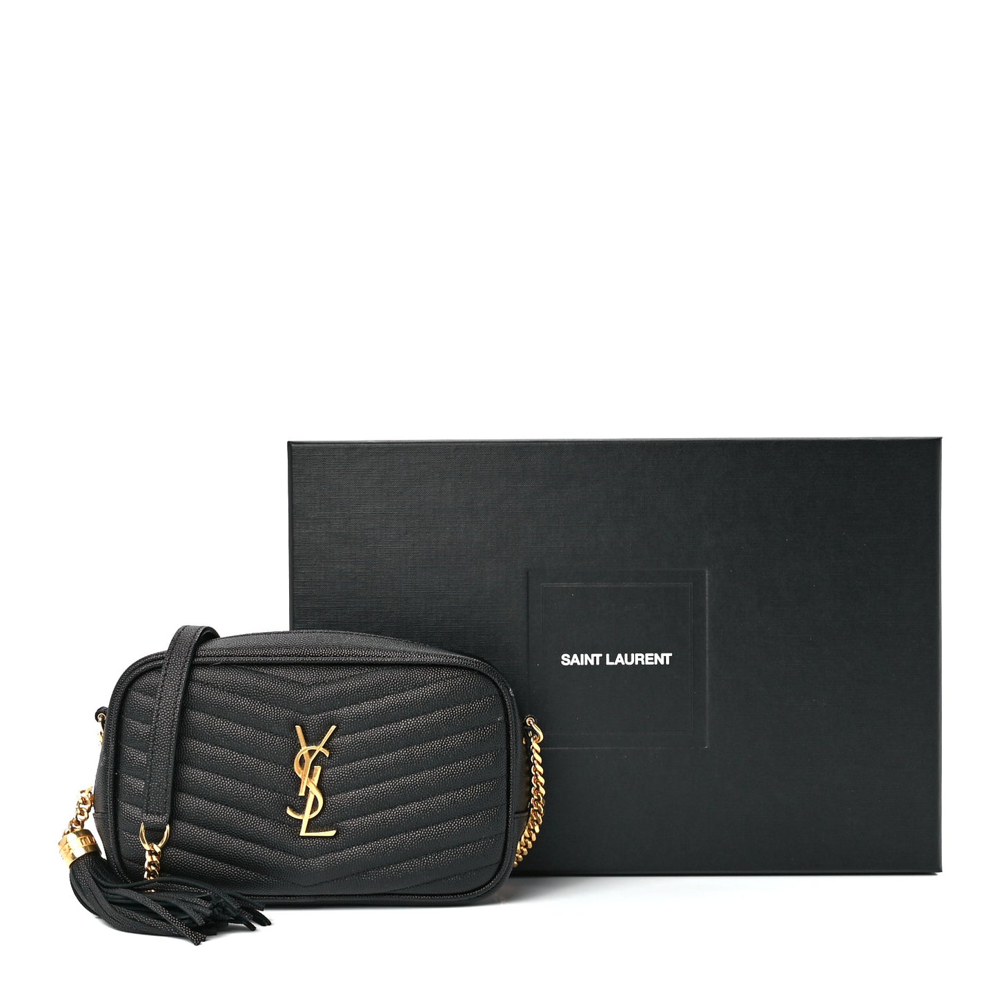 Grain De Poudre Matelasse Monogram Mini Lou Camera Bag Black