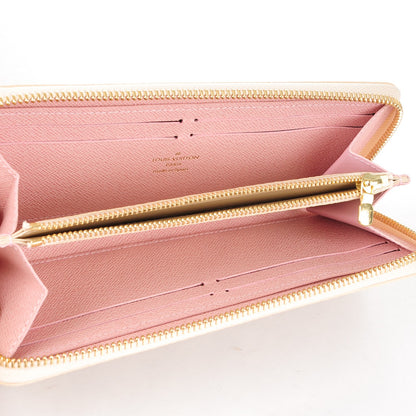 Louis Vuitton Damier Azur Clemence Wallet Rose Ballerine 6 of 9
