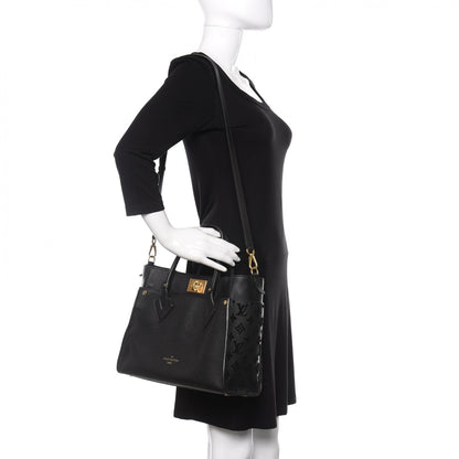 Louis Vuitton Calfskin Monogram Tufting On My Side Black 2 of 9
