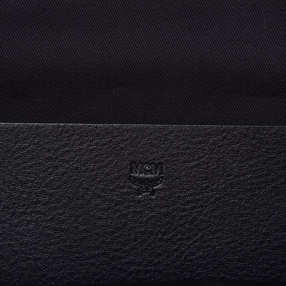 MCM Calfskin Ottomar Monogram Duke Backpack Black 6 of 10
