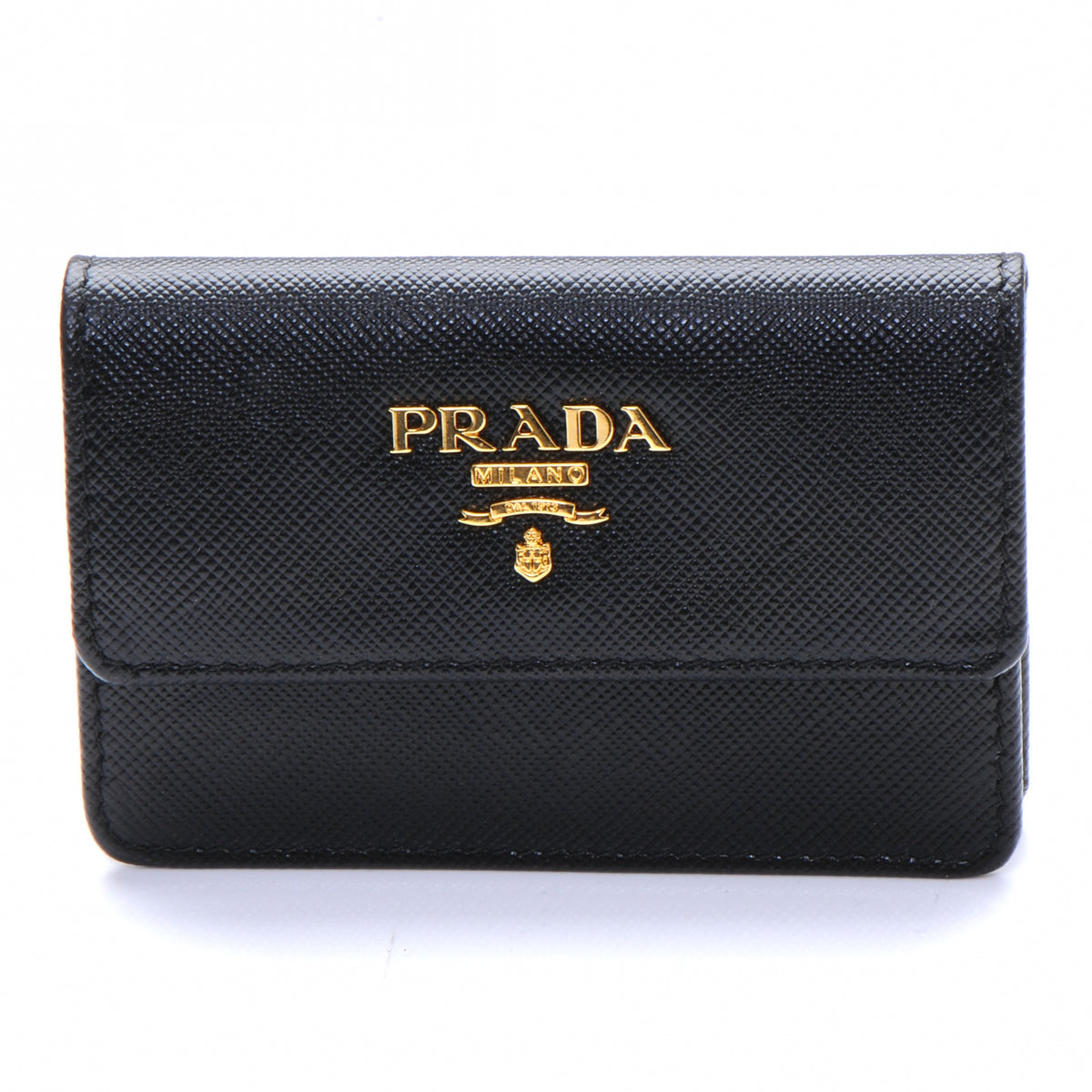 Prada Saffiano Business Card Holder Nero Black 1 of 7