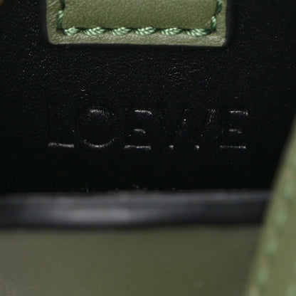 Loewe Calfskin Elephant Pouch Crossbody Bag Avocado 6 of 9