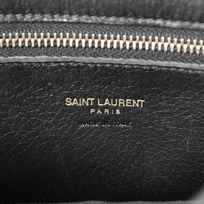 Saint Laurent Calfskin Small Monogram Cabas Black 8 of 15