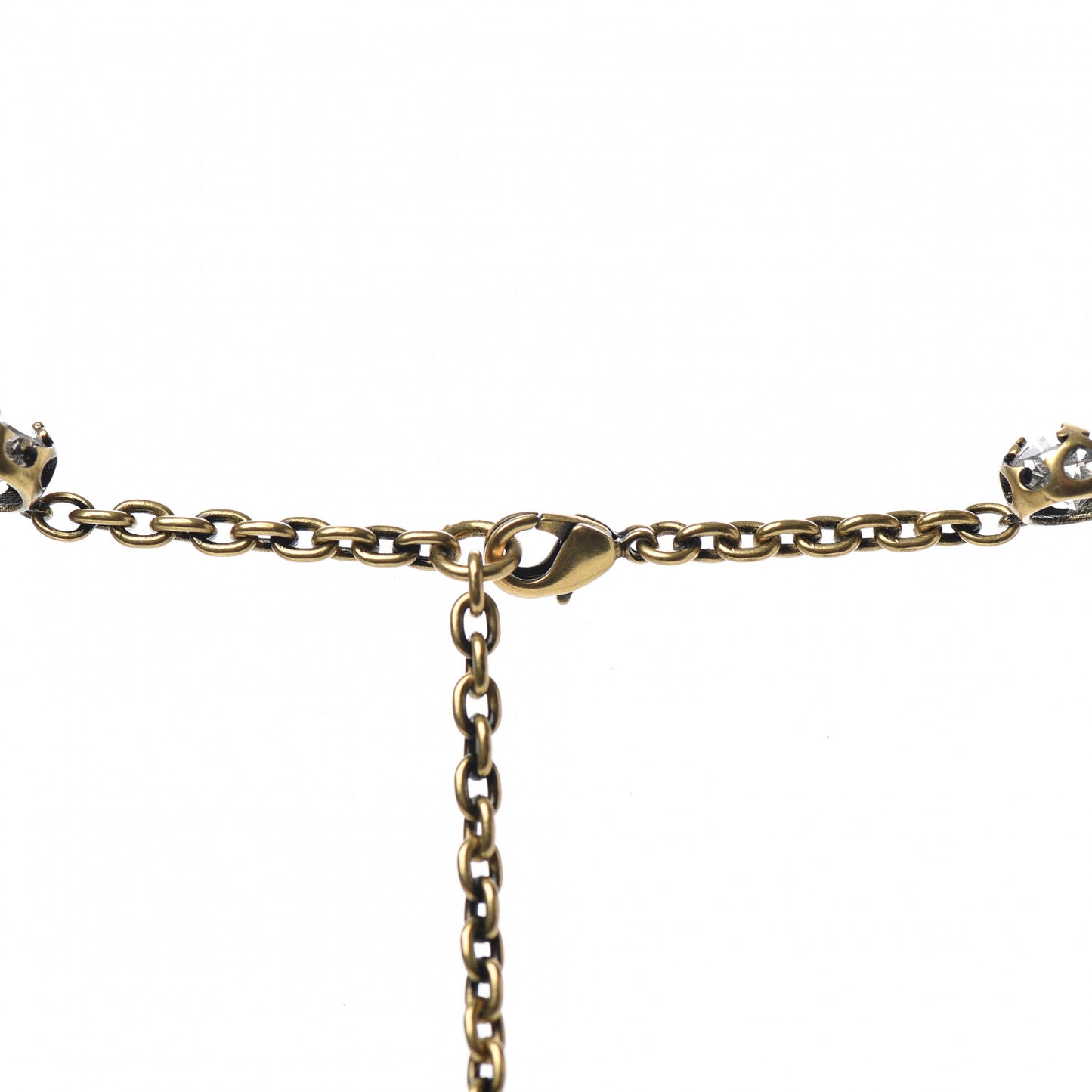 Crystal Star Necklace Gold