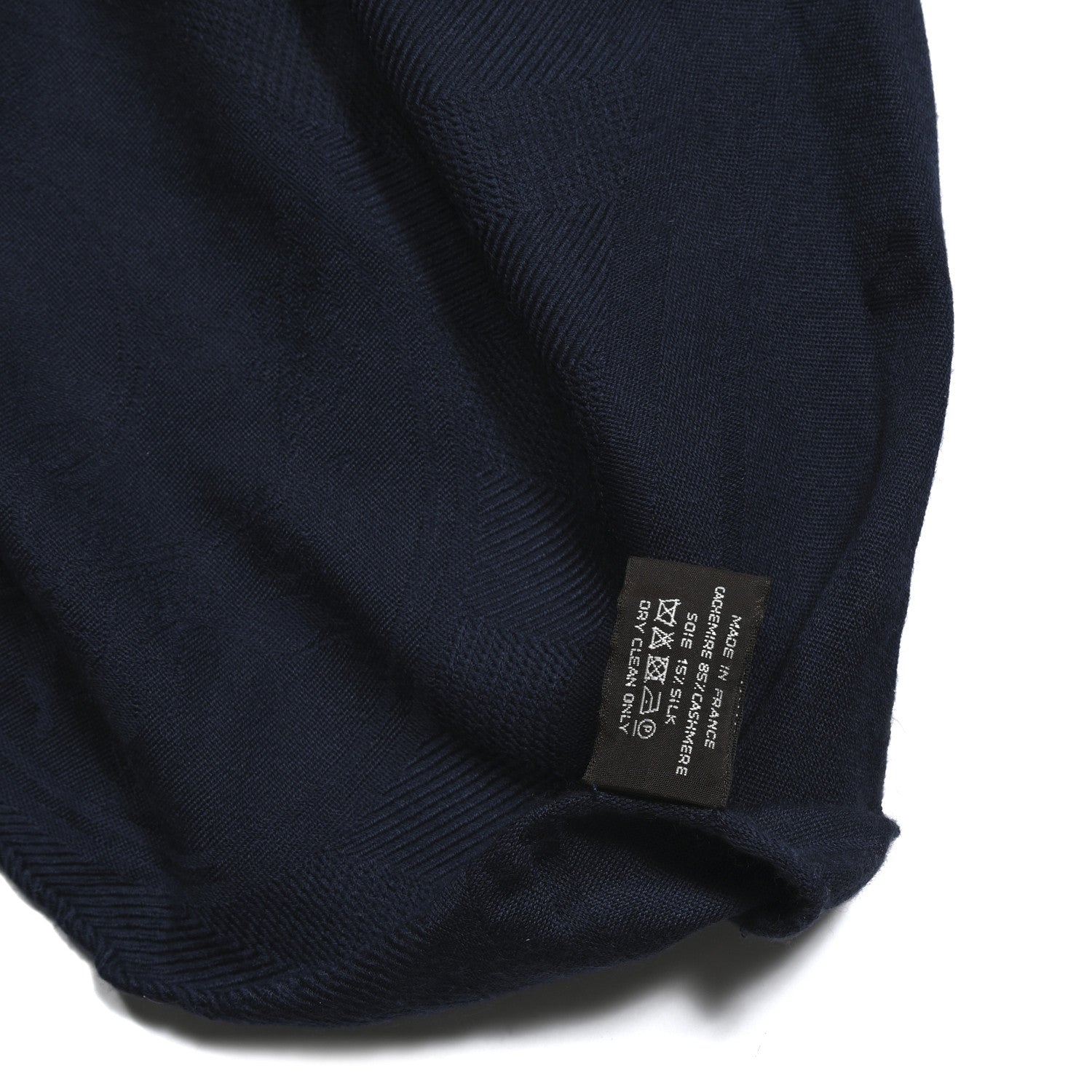 Hermes Cashmere Silk New Libris Stole Bleu De Chine 3 of 3