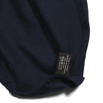 Hermes Cashmere Silk New Libris Stole Bleu De Chine 3 of 3