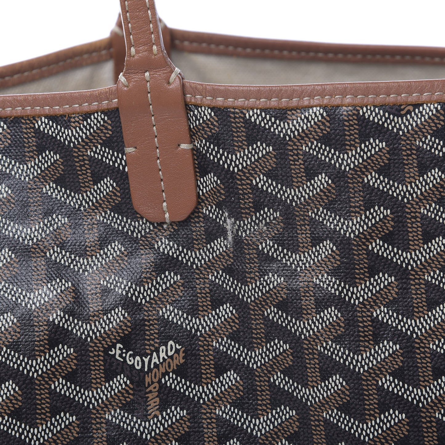 Goyardine Saint Louis GM Black Gold