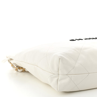 Chanel Calfskin Quilted Small Chanel 22 White 10 of 12