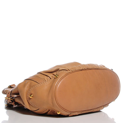 Gucci Calfskin Medium Jockey Tote Tan 4 of 7