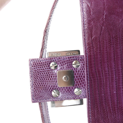 Fendi Lizard Baguette Purple 8 of 12