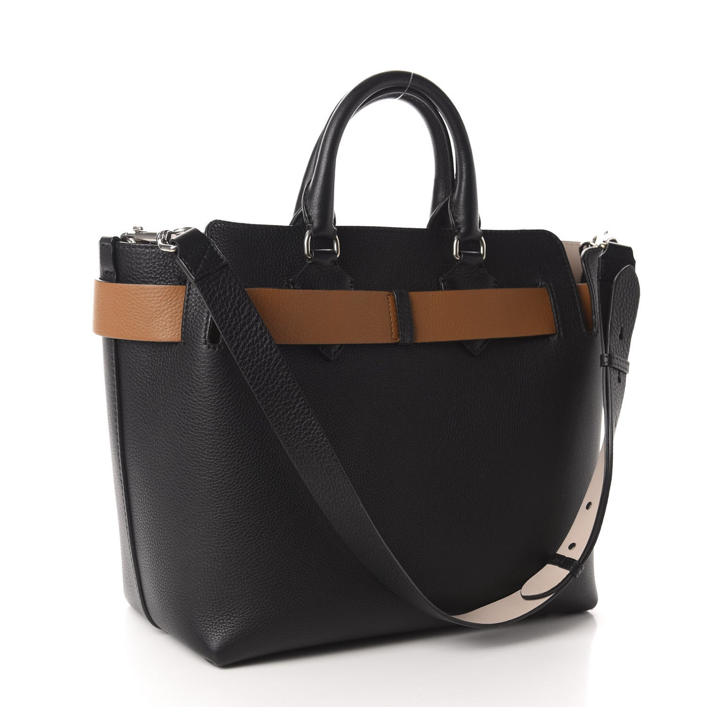 Soft Grain Calfskin Medium Belt Bag Black