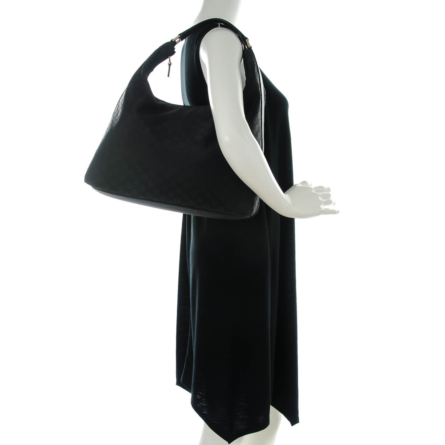 Nylon Monogram Large Hobo Black