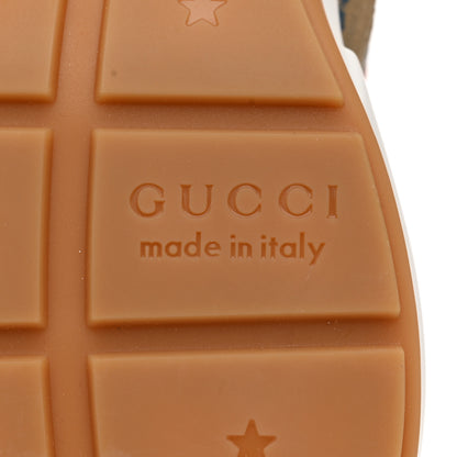 Gucci Monogram Multicolor Mens Rhyton Sneakers 8.5 Yellow Blue Great White Tabasco 7 of 8