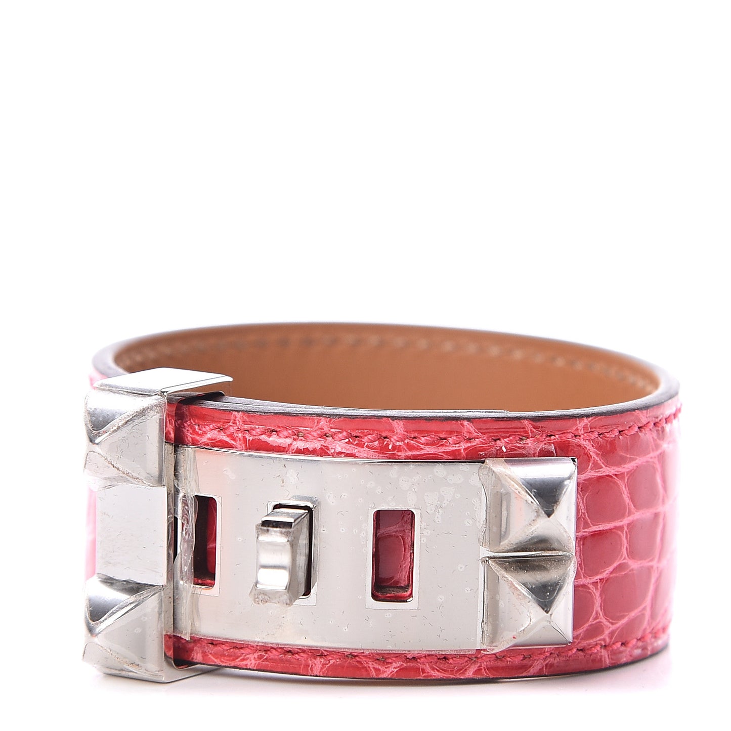 Shiny Alligator Collier de Chien CDC 24 Bracelet T2 Rose Extreme