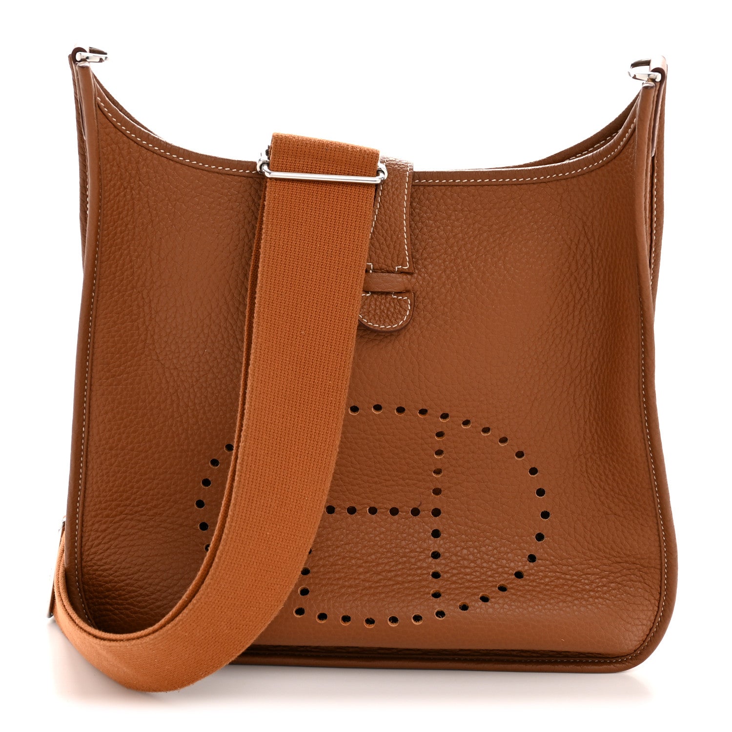 Hermes Taurillon Clemence Evelyne III PM Gold 1 of 12