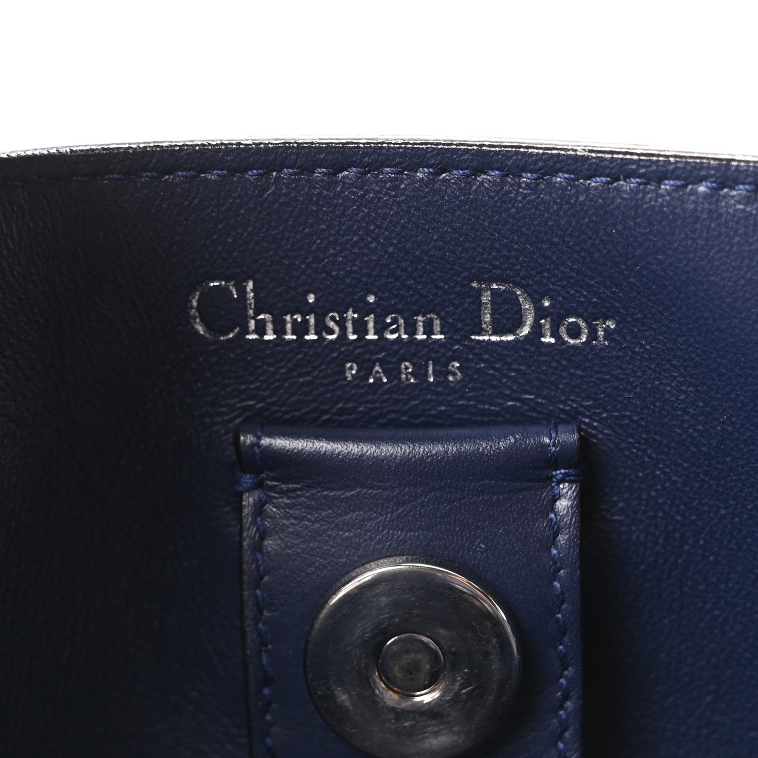 Christian Dior Bullcalf Medium Diorissimo Tote Light Blue 7 of 11