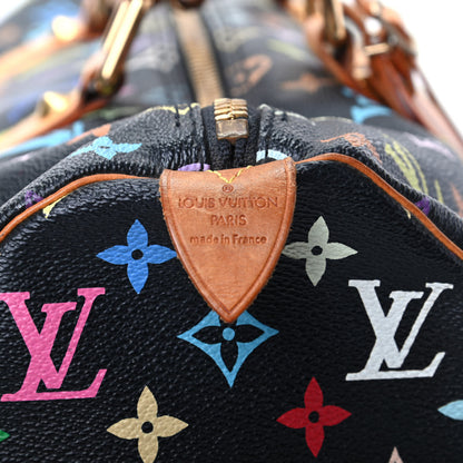Louis Vuitton Monogram Multicolor Keepall 45 Black 7 of 10