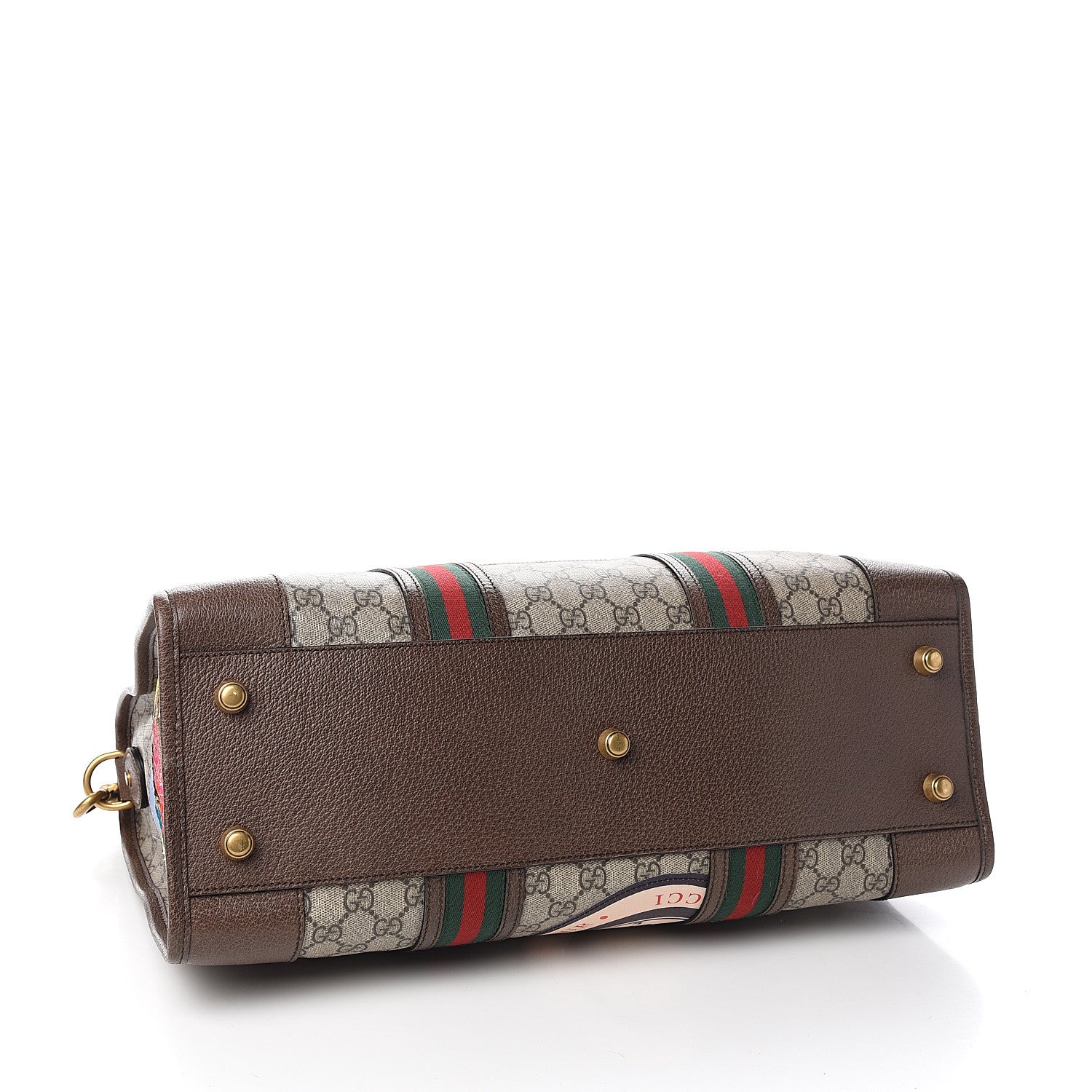 Gucci Soft GG Supreme Monogram Courrier Medium Duffle Bag Beige New Acero Multicolor 3 of 9
