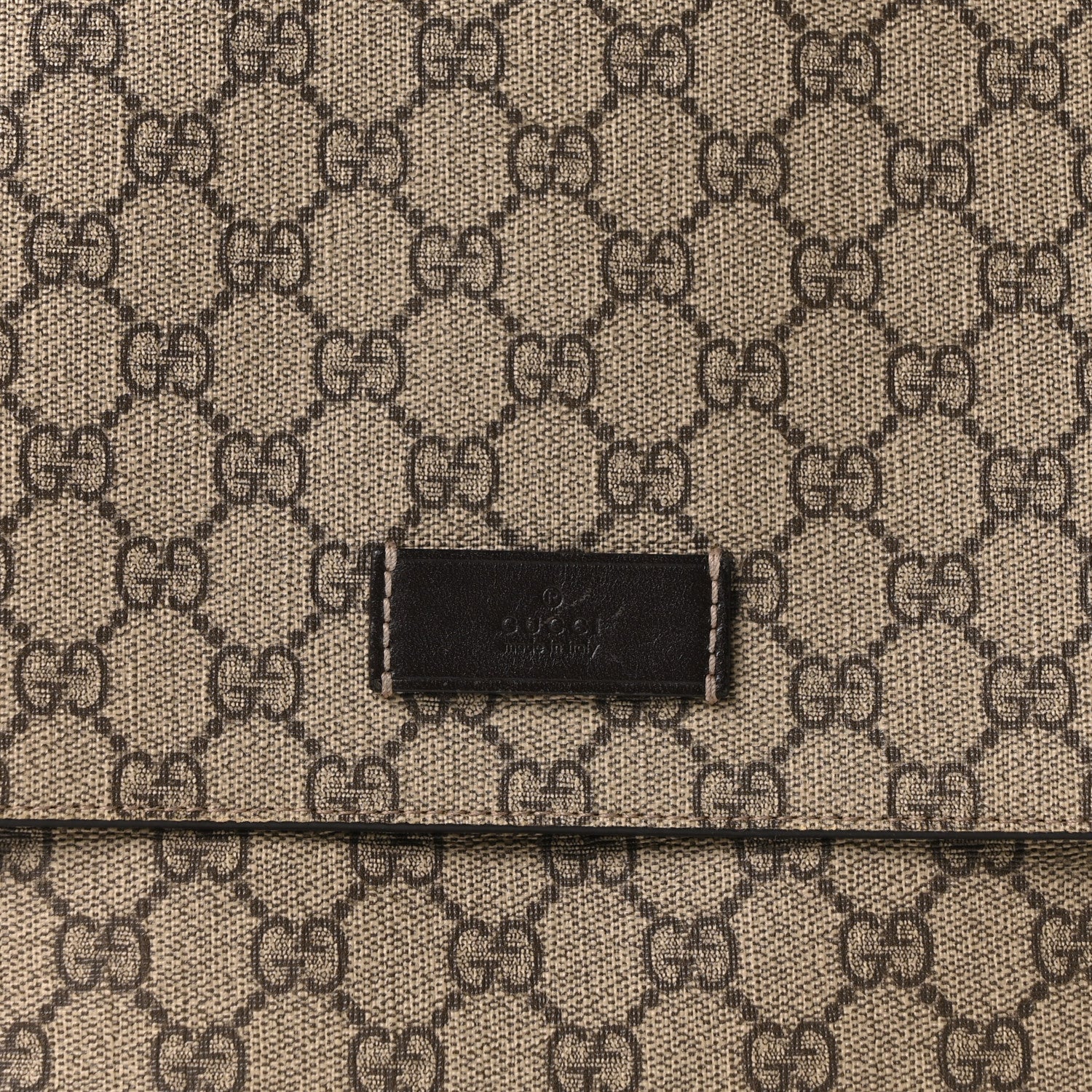 Gucci GG Plus Monogram Messenger Diaper Bag Dark Brown 1836811