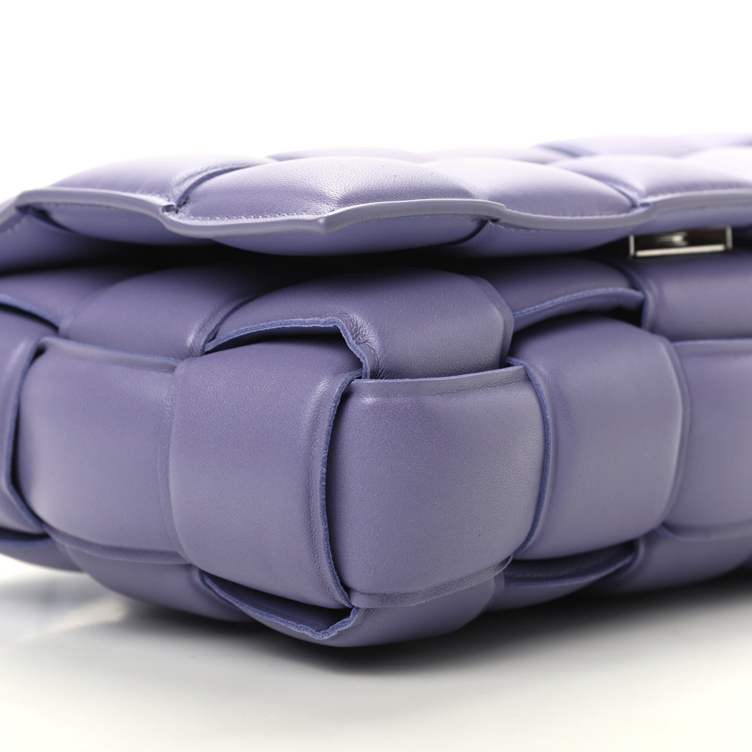 Bottega Veneta Nappa Maxi Intreccio Padded Cassette Crossbody Bag Lavender 7 of 8