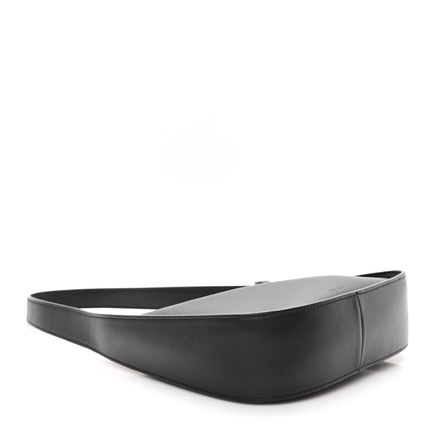 Smooth Calfskin Half Moon Shoulder Bag Black