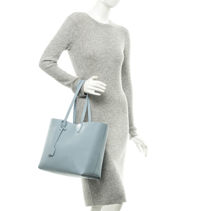 Saint Laurent Calfskin Large Shopping Tote Sky Blue 2 of 7