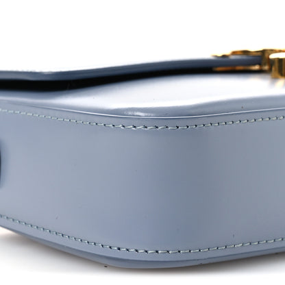 Celine Shiny Calfskin Triomphe Shoulder Bag California Blue 10 of 13
