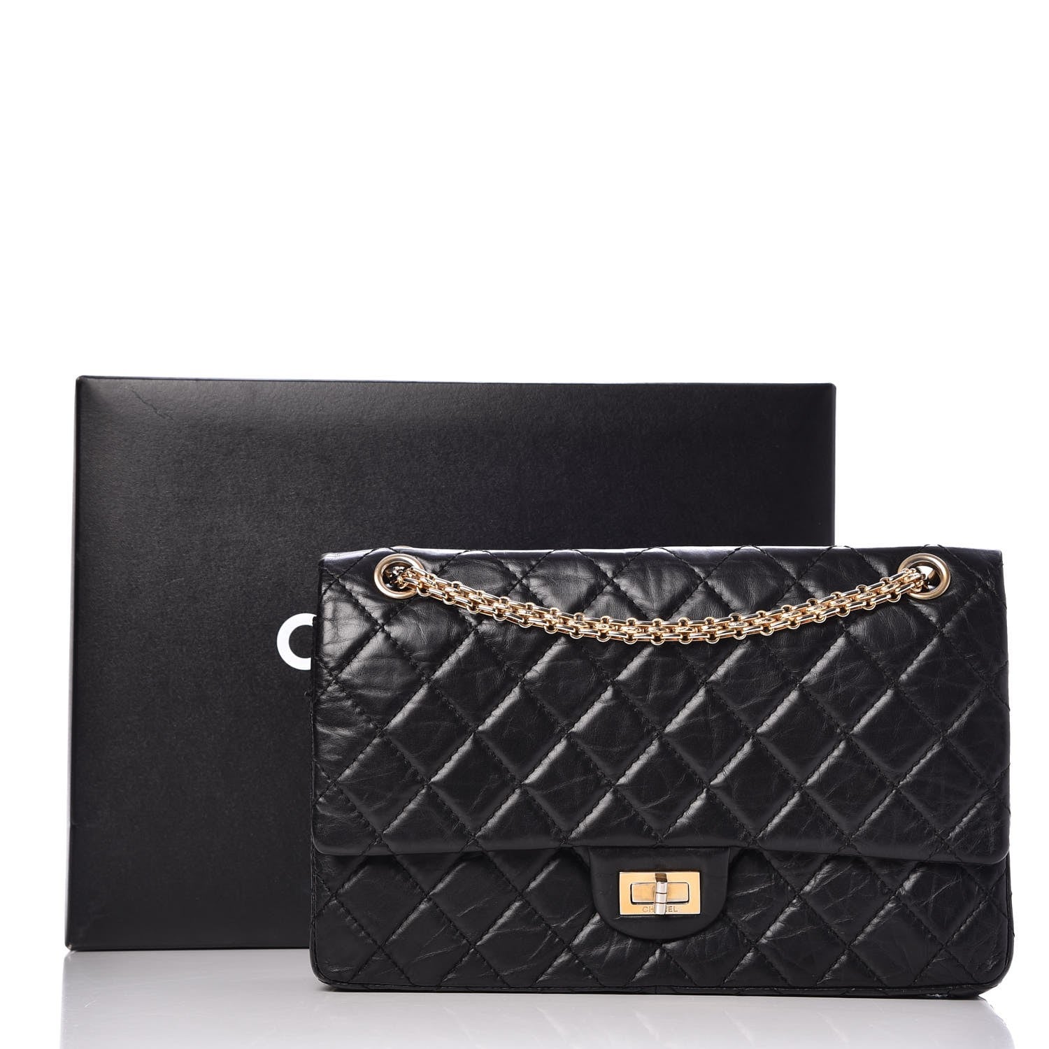 Chanel Aged Calfskin Quilted 2.55 Reissue 226 Flap Black 10 of 10