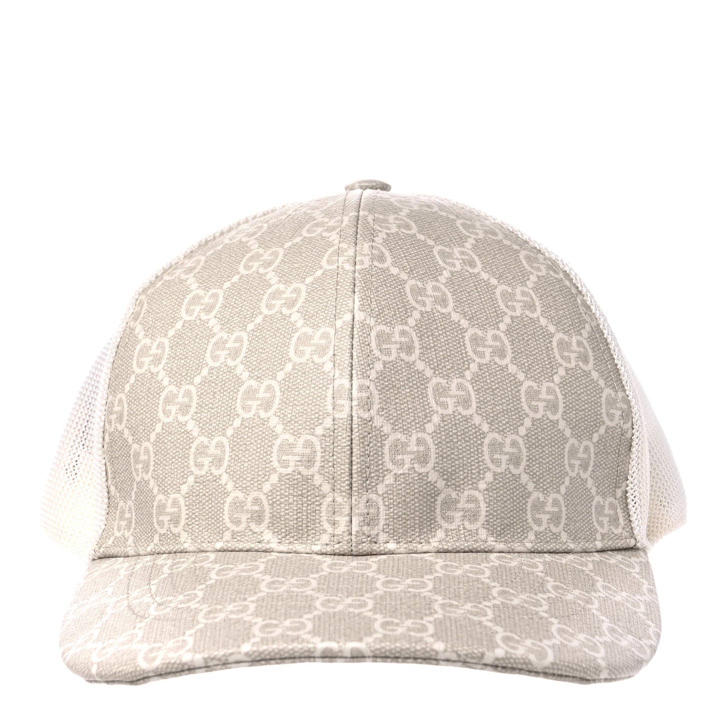 GG Supreme Monogram Mesh Baseball Hat M Beige Mystic White Ivory