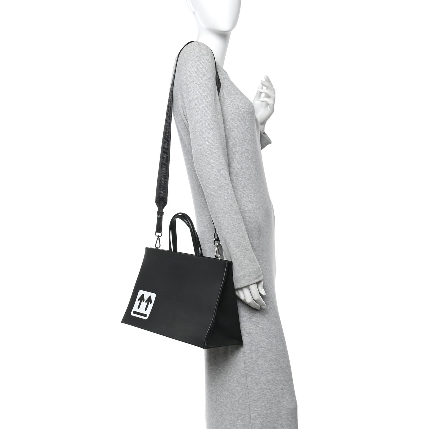 Calfskin Medium Box Bag Black