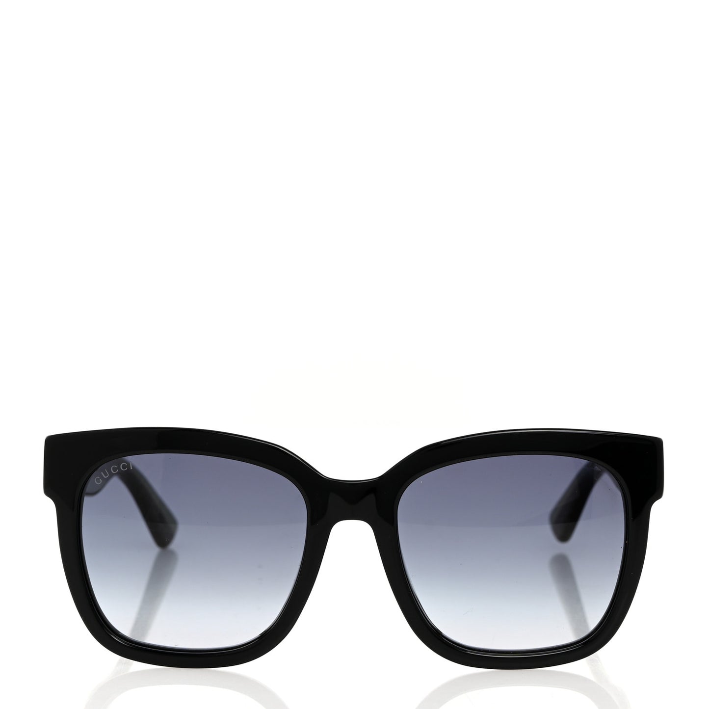Acetate Square Frame Web Glitter Sunglasses GG0034SN Black Green