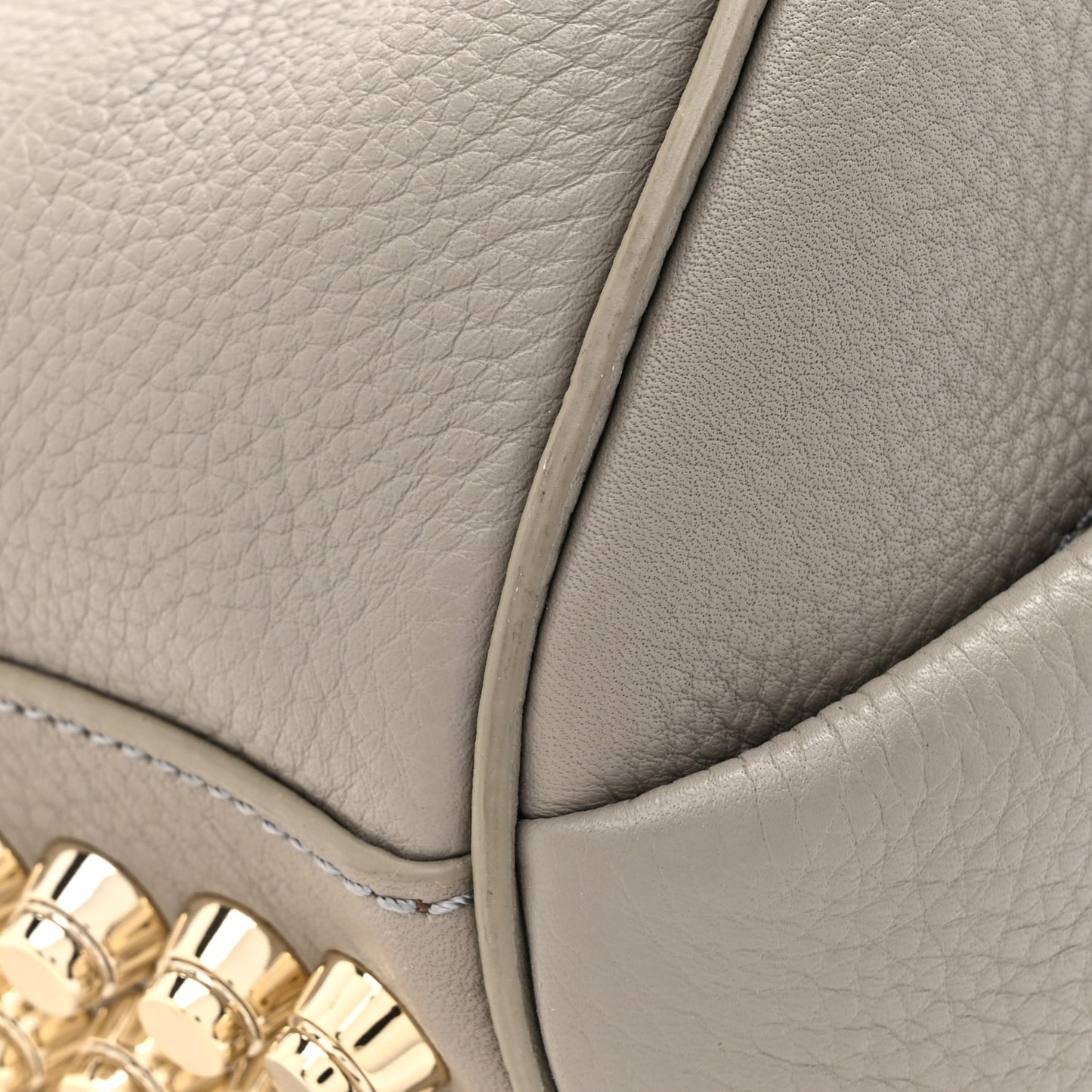 Pebbled Calfskin Rockie Mink Silver Hardware