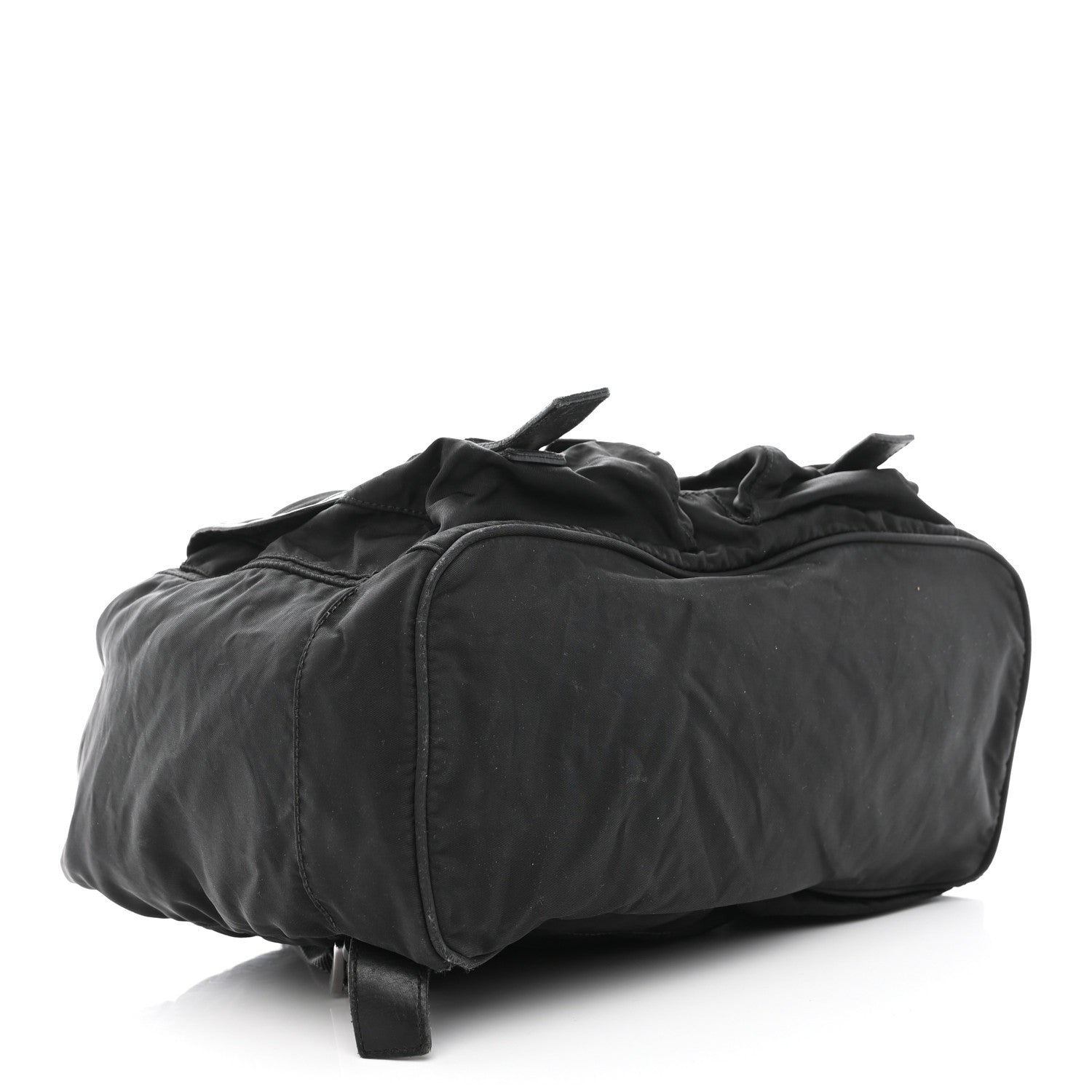 Prada Tessuto Nylon Calfskin Medium Backpack Black 4 of 14