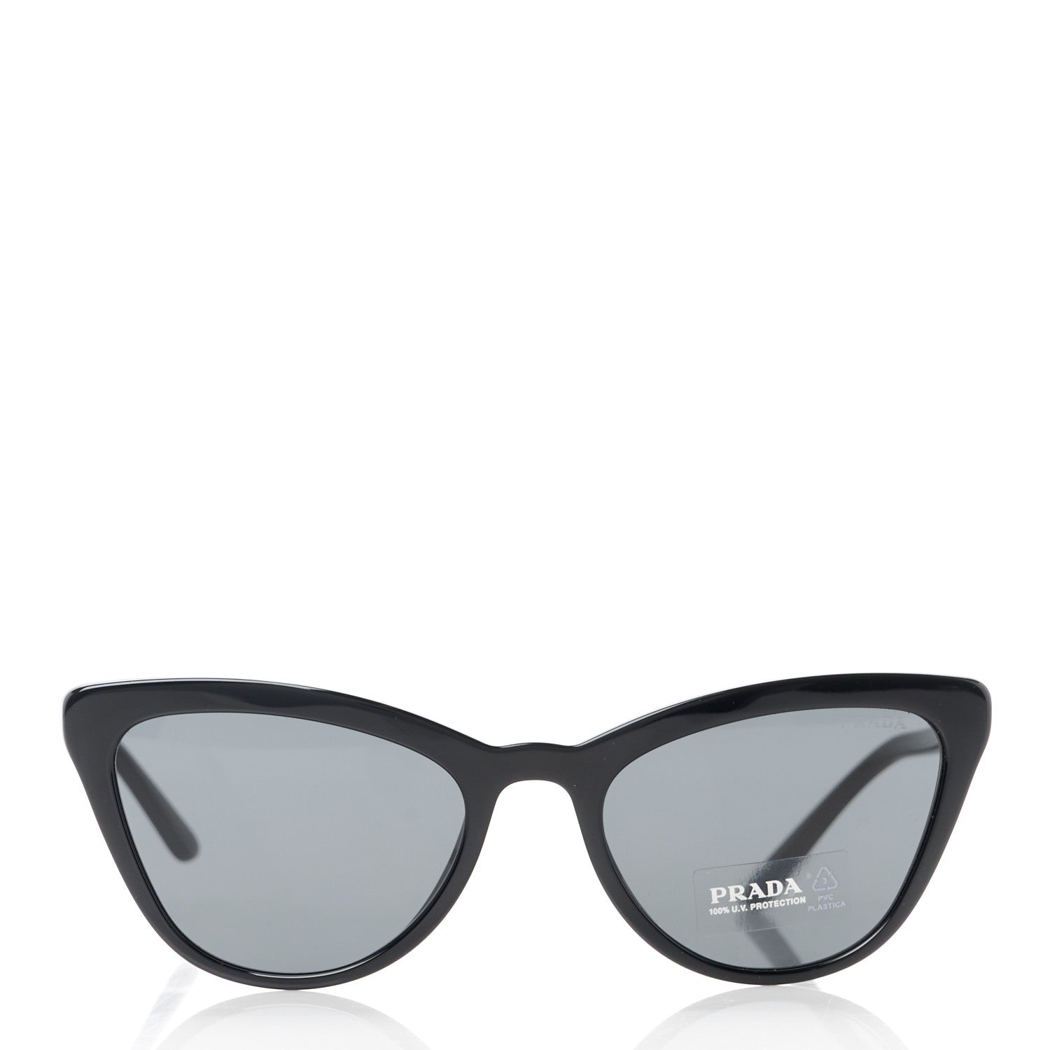 Prada Acetate Cat Eye Sunglasses SPR 01V Black 2 of 8