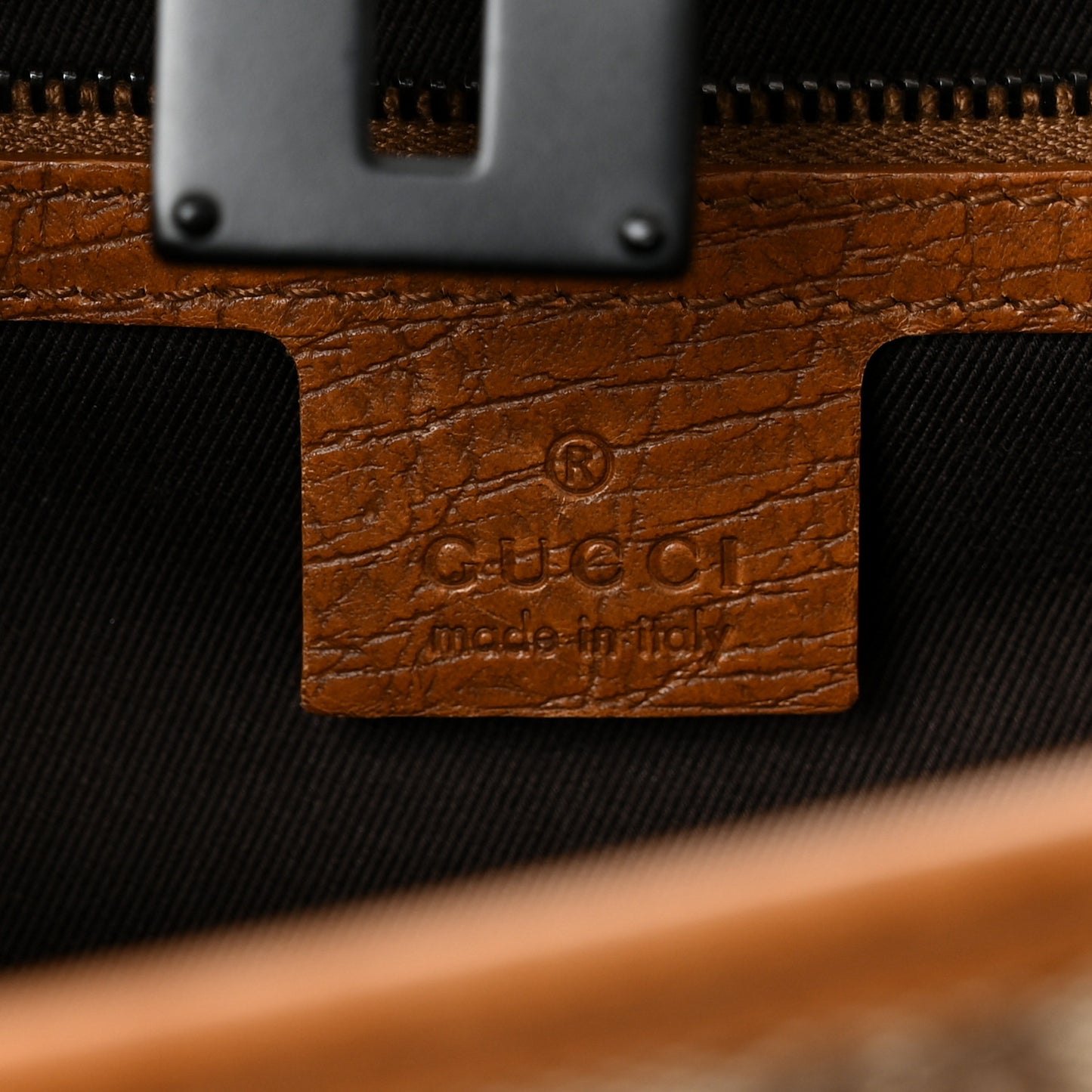 Monogram Bamboo Bullet Satchel Brown