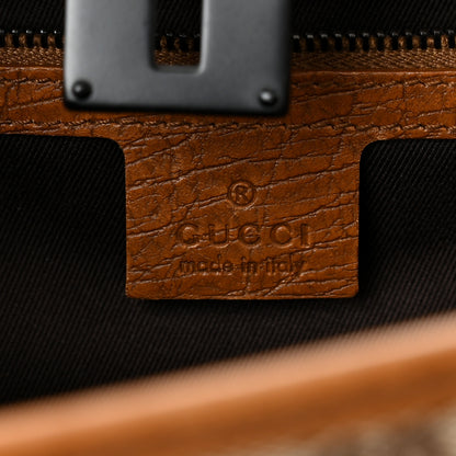 Gucci Monogram Bamboo Bullet Satchel Brown 5 of 12
