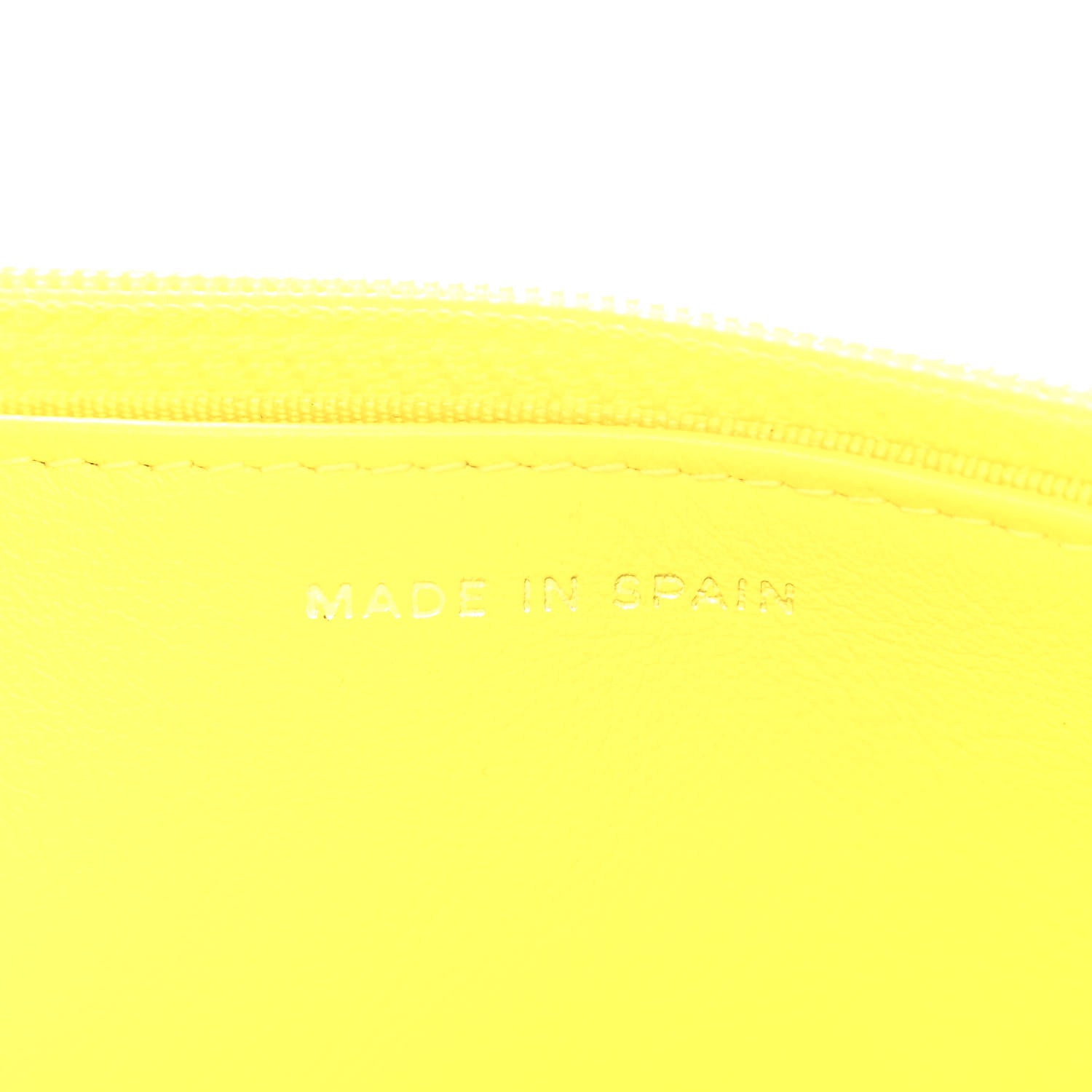Chanel Patent Quilted Wallet On Chain WOC Yellow 7 of 12