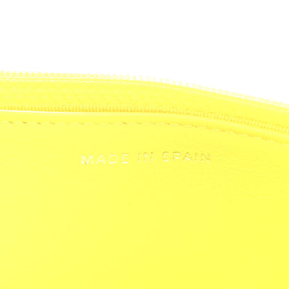 Chanel Patent Quilted Wallet On Chain WOC Yellow 7 of 12
