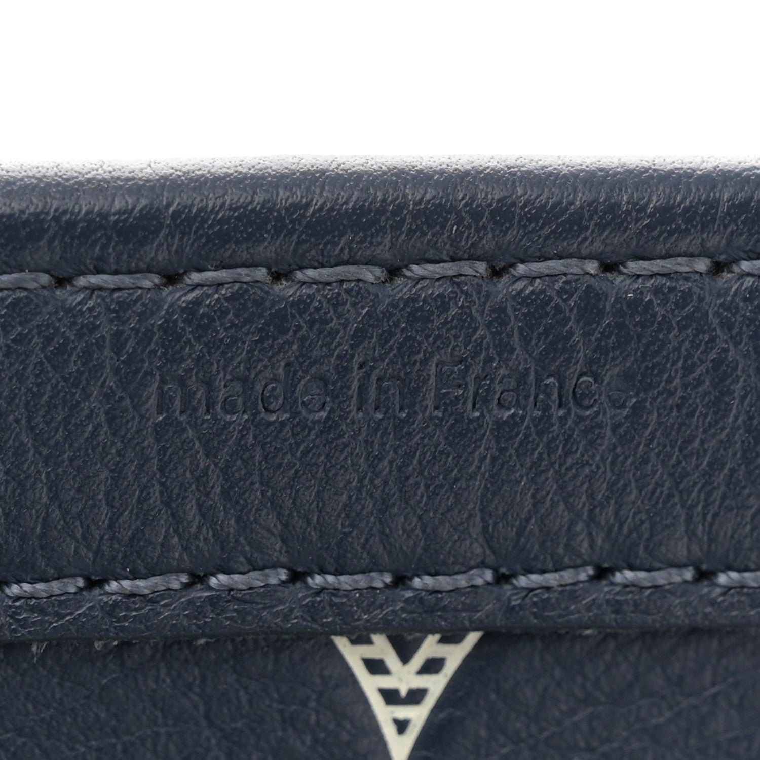 Louis Vuitton Calfskin Monogram Shadow Gaston Wearable Wallet Ink Blue White 7 of 10