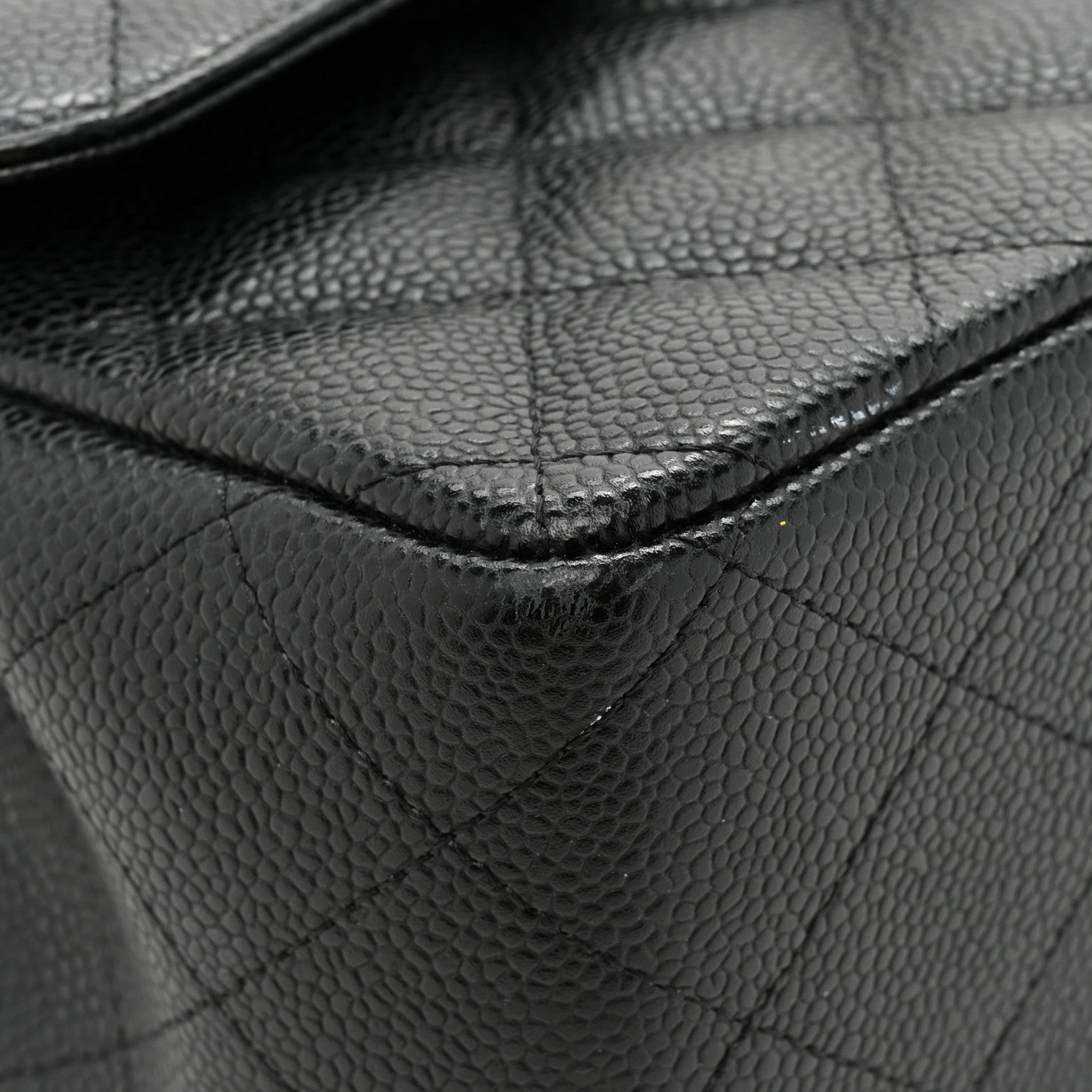 Chanel Caviar Quilted Jumbo Double Flap Black 14 of 19